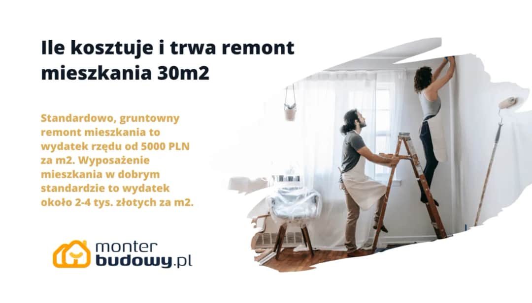 Ile kosztuje remont mieszkania 30m2? Sprawdź szczegółowe koszty!